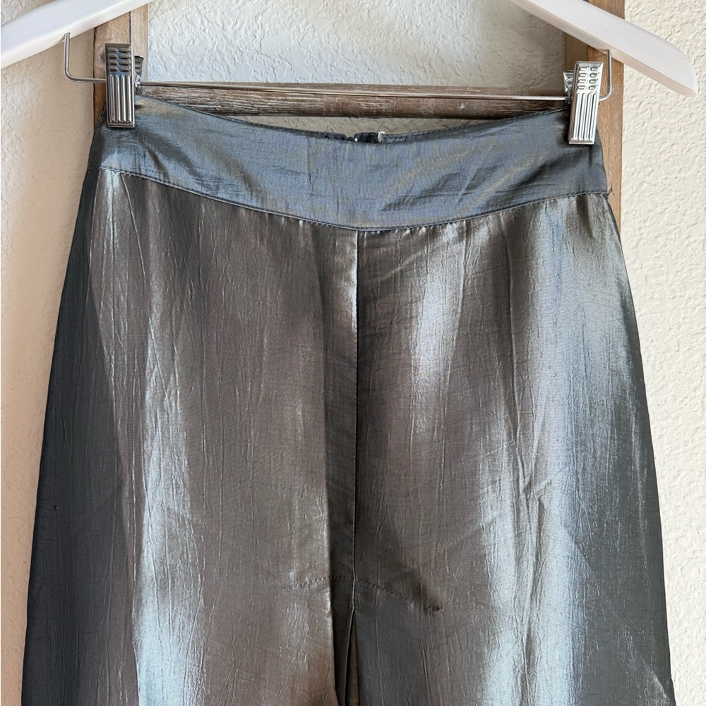 579 metallic long maxi skirt sz: XS - Picture 2 of 8